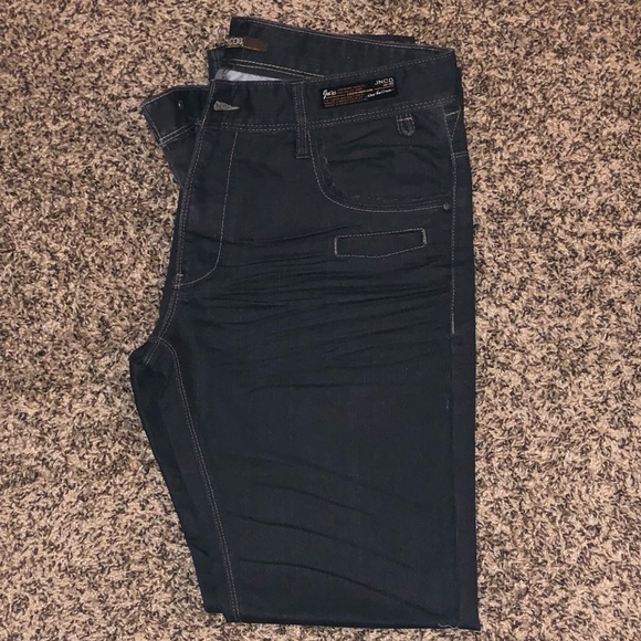 🔴 Mens Denim Jeans with Zipper Back Pockets NWT - Picture 3 of 8